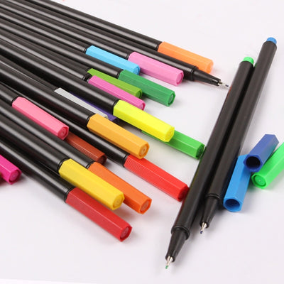 24 Color Set Fineliner Marker Pens