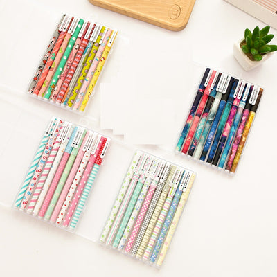 Creative Pattern Ballpoint Pen 10 Pack