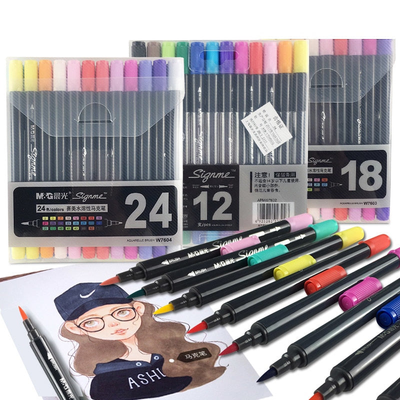 M&G Water Color Brush Pen 12color