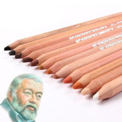 12pcs Soft Skin Toned Pastel Pencils