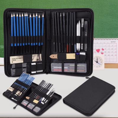 Deluxe Drawing & Illustration Sets - 48 Pieces
