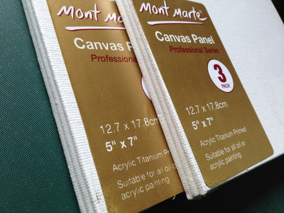 Mont Marte Blank Canvas Panel Pack