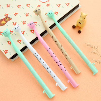 4 Pieces Cute Cat Gel Pen