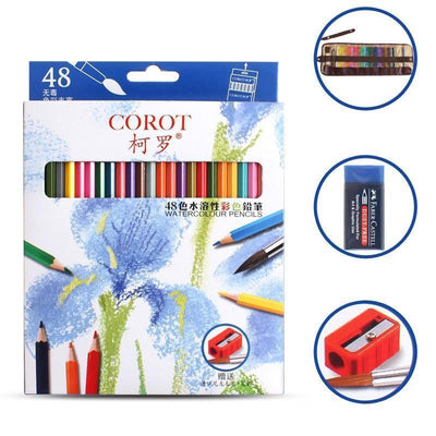 Bianyo 48 Color Watercolor Pencil Set