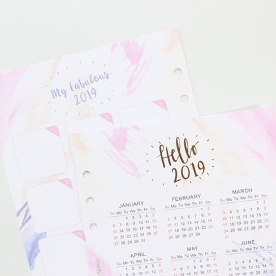 Domikee Cute 2019 Calendar Divider