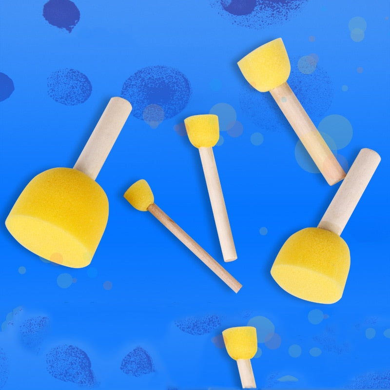 Piece Sponge Paint Brush Set - Zenartify