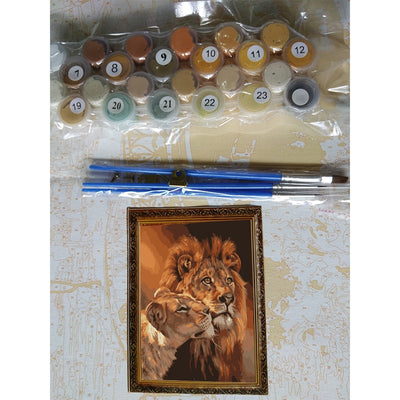 The Lion Animal - Painting By Numbers Kit