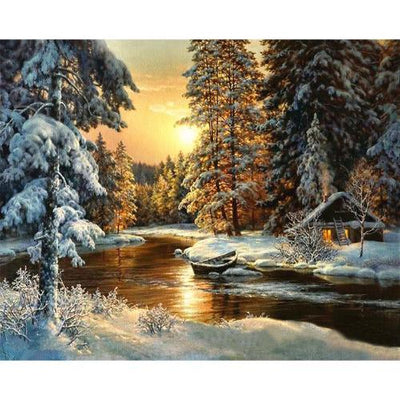 Sunlight in Winter - Painting By Numbers Kit