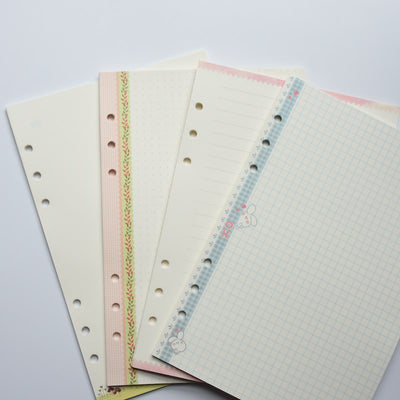 A5/A6 Colored Diary Binder Filler Paper