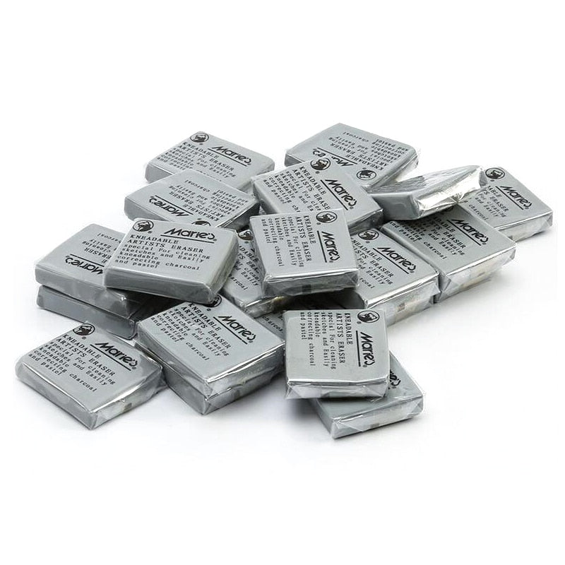 Marie's Erasers - Durable Non-Smearing Artist Erasers for Erasing,  Smudging, Creating Highlights & Details, Urban Sketching, & More! - Grey  Triangle 