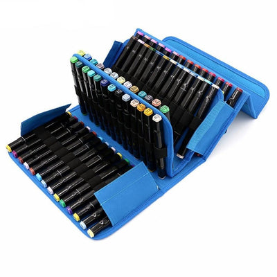 Leather (Pu) Case For Markers - 80 Slots