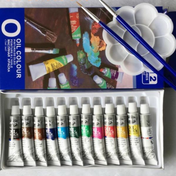 12 Color Oil Paint Set - Zenartify