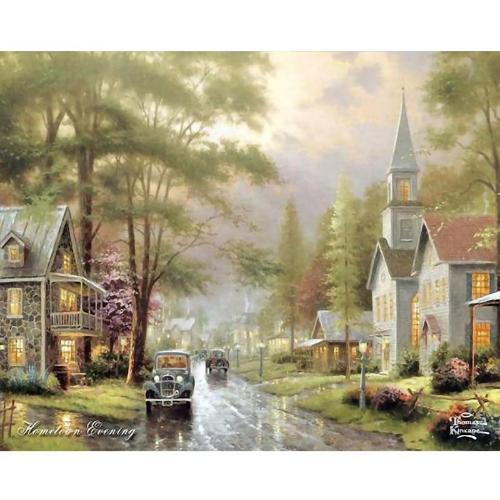 Small Town - Painting by Numbers Kit