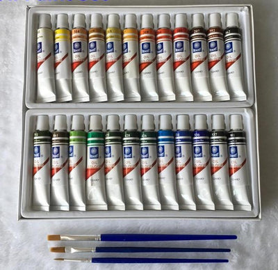 24 Color Oil Paint Set