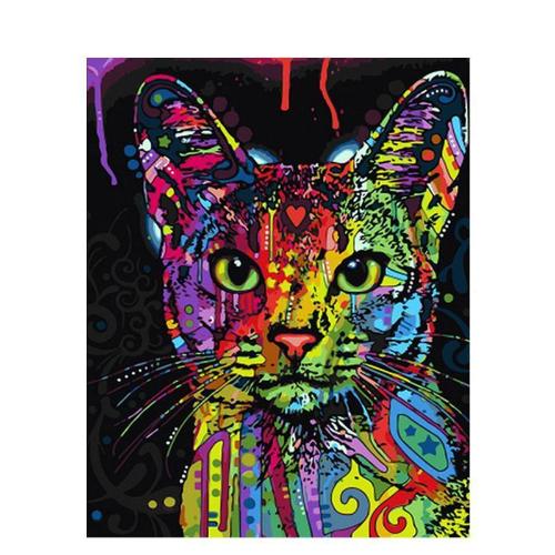 Color Splash Cat - Painting By Numbers Kit