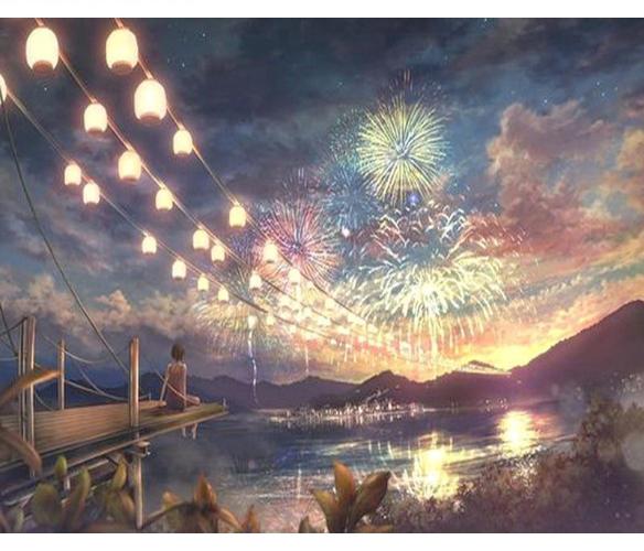 Fireworks on the Lake - Painting By Numbers Kit