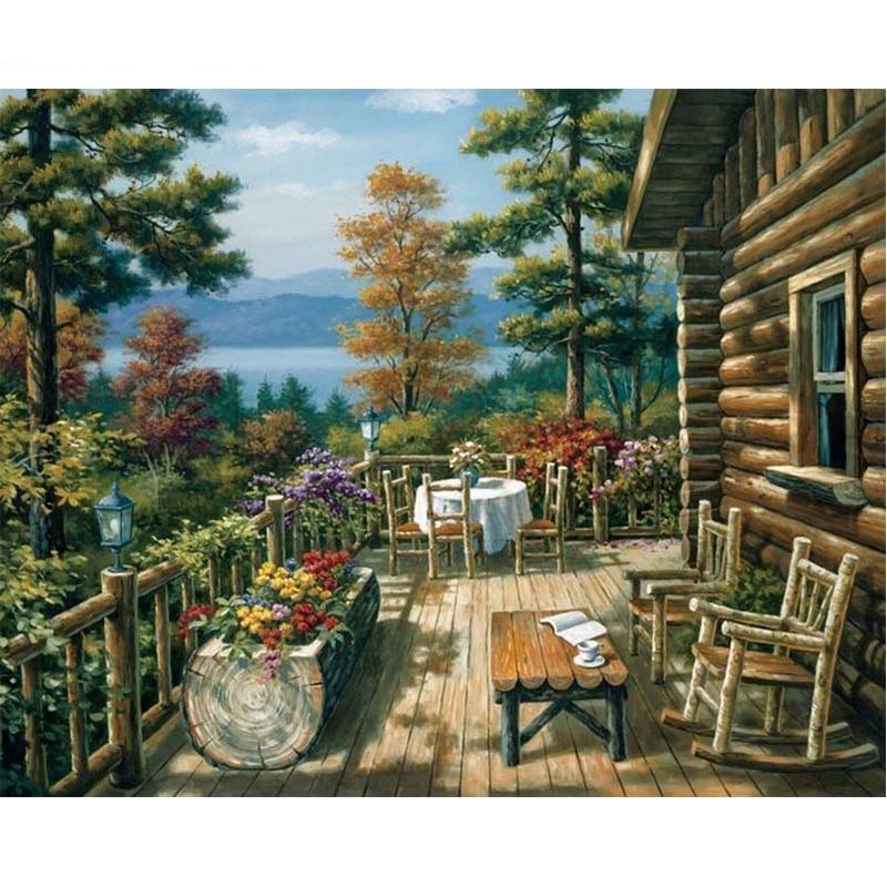 Our Cabin in the Woods -  Painting By Numbers Kit