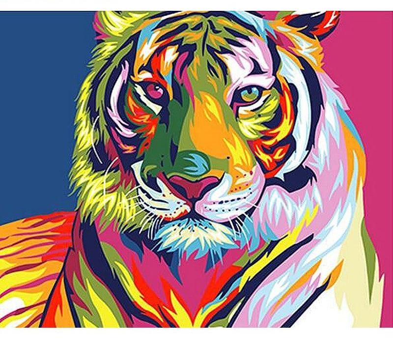 Colorful Tiger - Painting By Numbers Kit