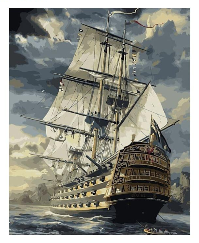 Ship at Sea - Painting By Numbers Kit