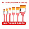 Flat Head Nylon Painting Brush