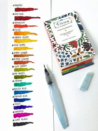 Viviva Watercolor Sheets (16 Colors)