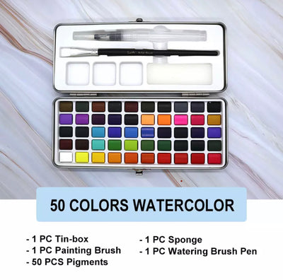 50pcs watercolor paint Kit - good to go