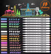 Metallic Marker Pens - 15 vibrant colors