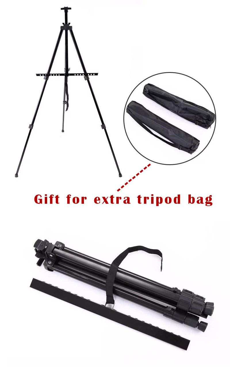 Portable Tripod Easel (Black)