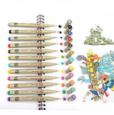 Superior® Micro-Line Colored Pen Set - Drawing & Coloring
