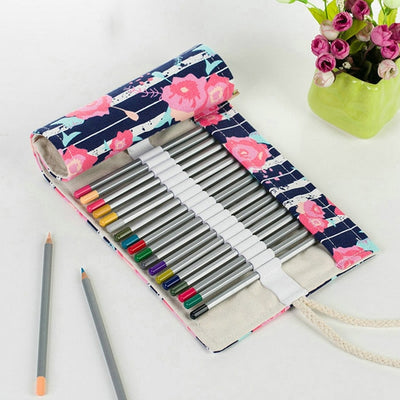 Canvas Roll Up / Wrap Pencil Case