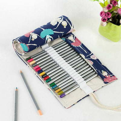 Canvas Roll Up / Wrap Pencil Case