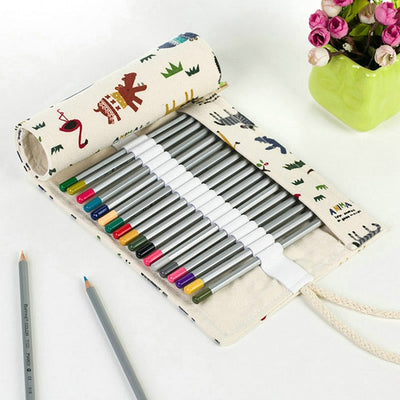 Canvas Roll Up / Wrap Pencil Case