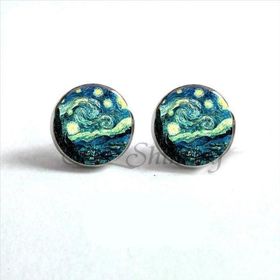 Van Gogh Painting Earrings