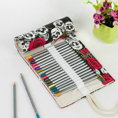 Canvas Roll Up / Wrap Pencil Case