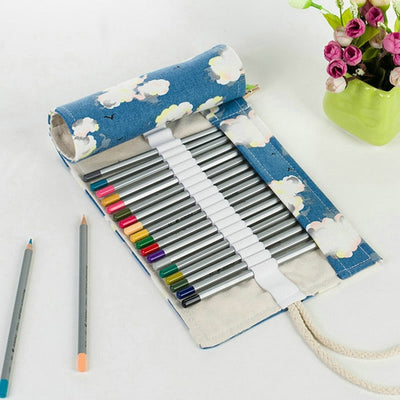 Canvas Roll Up / Wrap Pencil Case