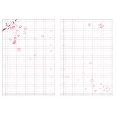 Cherry Blossoms Notebook Inner Filler Paper