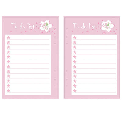 Cherry Blossoms Notebook Inner Filler Paper