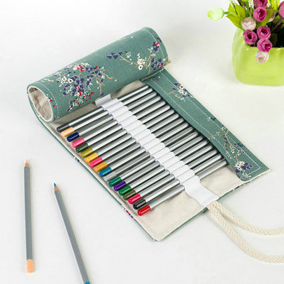 Canvas Roll Up / Wrap Pencil Case